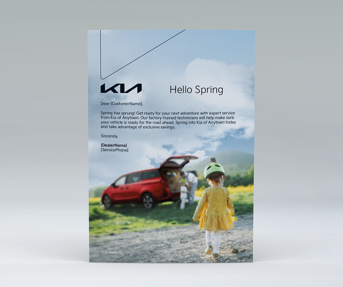 Kia Spring Campaign Postcard