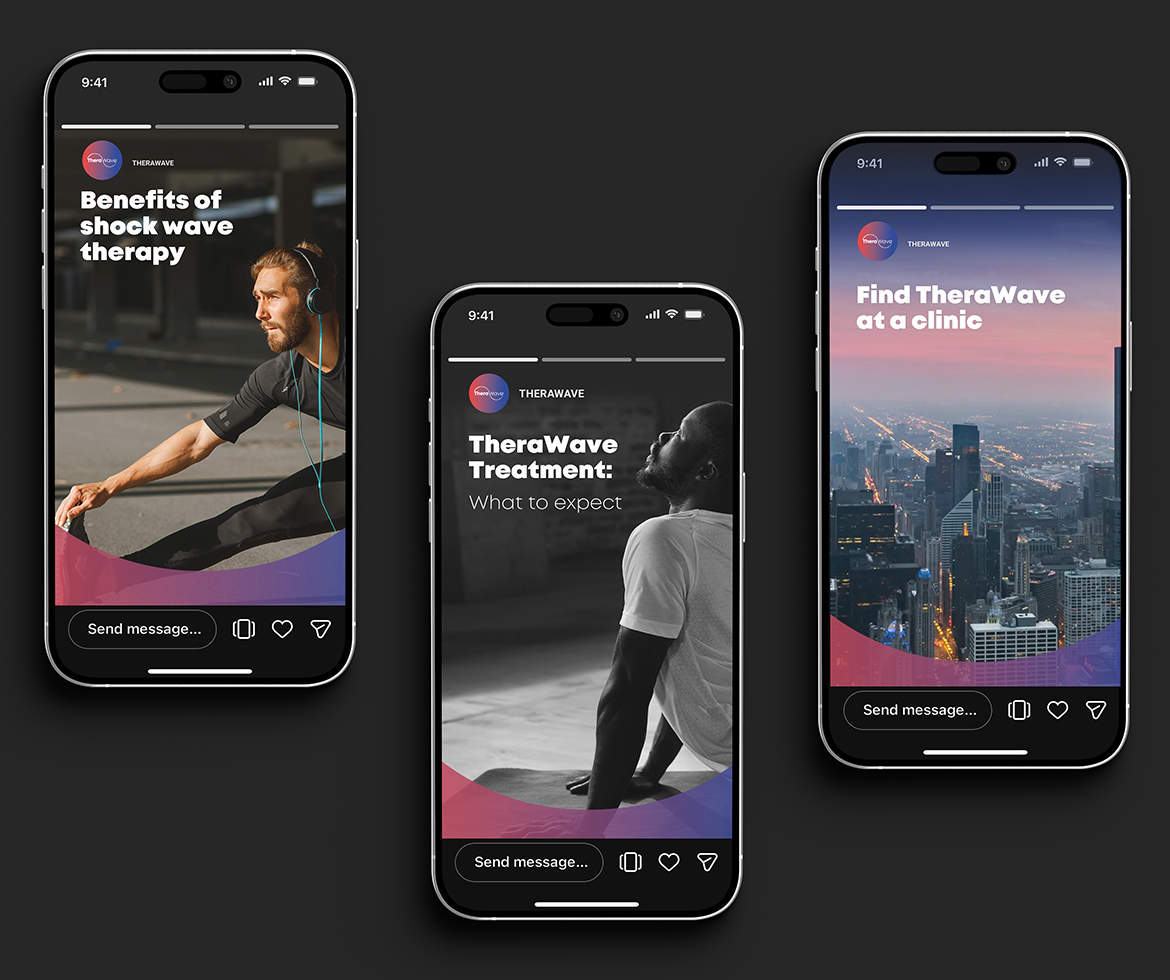 TheraWave Instagram Stories